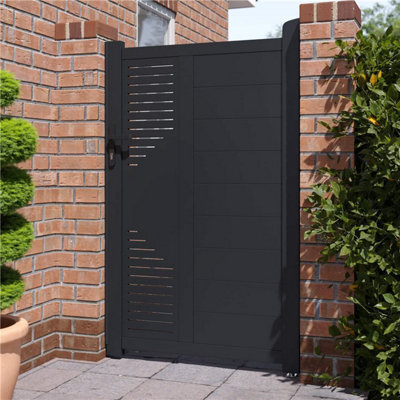 Billyoh Avalon Pedestrian Decorative Aluminium Garden Gate - 100X158Cm - image 1