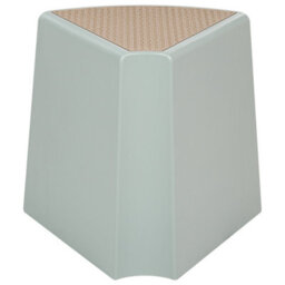 Wyld And Coco Set Of 4 Mint Green Stackable Garden Stools - Triangular Abs Patio Seats W43 X D35 X H45Cm - thumbnail 4