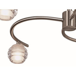 Luminosa Lighting Luminosa Sphere Semi Flush 4 Light G9, Satin Nickel - thumbnail 6