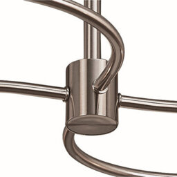 Luminosa Lighting Luminosa Sphere Semi Flush 4 Light G9, Satin Nickel - thumbnail 4