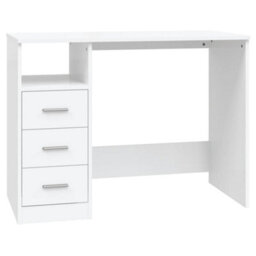 Berkfield Desk With Drawers White 102X50X76 Cm Engineered Wood - thumbnail 2