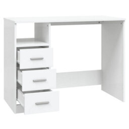 Berkfield Desk With Drawers White 102X50X76 Cm Engineered Wood - thumbnail 5