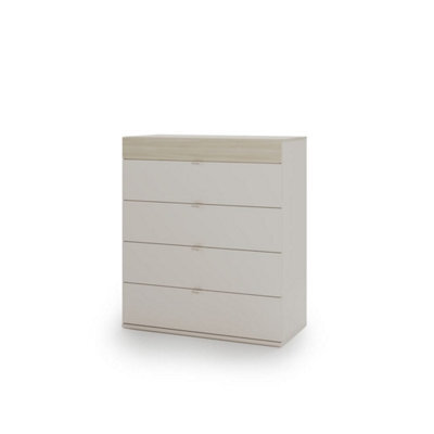 Arte Charlie Ch-20 Chest Of Drawers 100 Cm In Cashmere - Tall Versatile Storage With Four Spacious Drawers - image 1