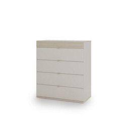 Arte Charlie Ch-20 Chest Of Drawers 100 Cm In Cashmere - Tall Versatile Storage With Four Spacious Drawers - thumbnail 1