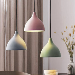 Wyld And Coco Nordluxe Grey Concrete Pendant Lamp Scandinavian Ceiling Light, Large W23 X D23 X H121Cm - thumbnail 2