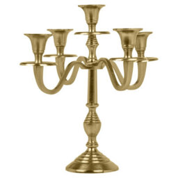 Urbn-Living Urbnliving 5 Arm Black Metal Candle Holder Stand Vintage Candelabra Centrepiece Home Decor 30Cm - thumbnail 7