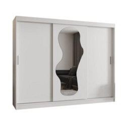 Arte Bright White Ultra Sliding Door Wardrobe 2500mm X 2000mm X 620mm - Sleek Storage Solution - thumbnail 1