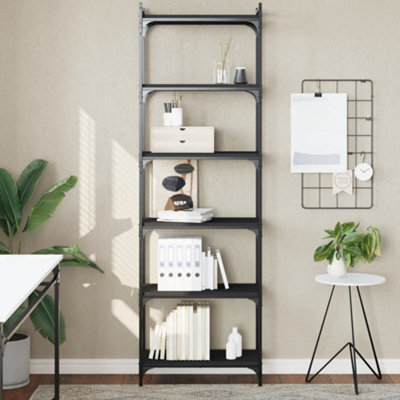 Berkfield Bookcase 6-Tier Black 60X30X188 Cm Engineered Wood - image 1