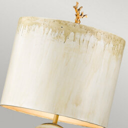 Luminosa Lighting Elstead Trellis 1 Light Floor Lamp Putty, Silver Leaf, E27 - thumbnail 2