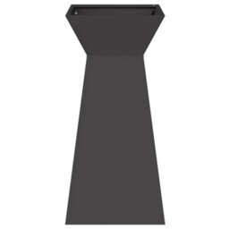 Berkfield Modern Garden Pillar Planter With Bowl Black 35X35X73 Cm Steel - thumbnail 5