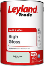 Leyland Trade Wood & Metal High Gloss Paint Clair De Lune (Ppg1132-1) 5L - thumbnail 2
