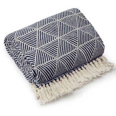 Geo Diamond Collection Recycled Cotton Throw - image 1
