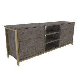 Decorotika Otis Tv Stand For Tv's Up To 63 Inch Wenge Gold - thumbnail 4