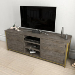 Decorotika Otis Tv Stand For Tv's Up To 63 Inch Wenge Gold - thumbnail 3