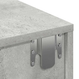 Berkfield Wall Shelf With Drawers Concrete Grey 100X36X19 Cm Engineered Wood - thumbnail 9