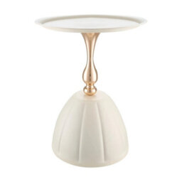 Modern Round Compact Sofa Side End Table Coffee Laptop Table Living Room Bedroom - thumbnail 4