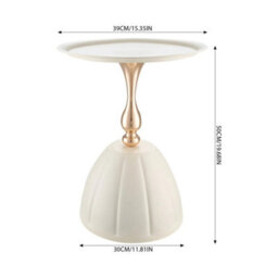 Modern Round Compact Sofa Side End Table Coffee Laptop Table Living Room Bedroom - thumbnail 2