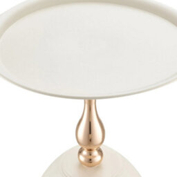 Modern Round Compact Sofa Side End Table Coffee Laptop Table Living Room Bedroom - thumbnail 6