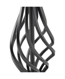 Lighting Supermarket Queenswood Traditional Barley Twist Table Lamp With Grey Linen Drum Shade - Pewter Grey - thumbnail 3