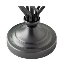 Lighting Supermarket Queenswood Traditional Barley Twist Table Lamp With Grey Linen Drum Shade - Pewter Grey - thumbnail 4