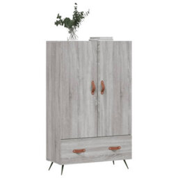 Berkfield Highboard Grey Sonoma 69.5X31X115 Cm Engineered Wood - thumbnail 4