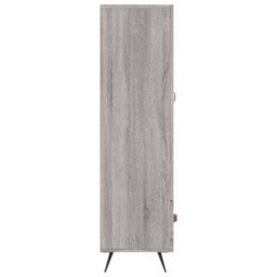 Berkfield Highboard Grey Sonoma 69.5X31X115 Cm Engineered Wood - thumbnail 7