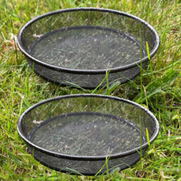 Selections Bird Seed, Nuts, Mealworms Metal Mesh Dish Tray For Metal Bird Feeding Stations (Set Of 2) - thumbnail 2