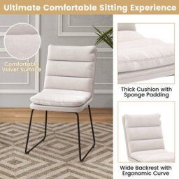 Gainoom 2Pcs Leisure Chair Upholstered Accent Chair Home Wood Lounge Sofa Chair - thumbnail 5