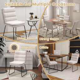 Gainoom 2Pcs Leisure Chair Upholstered Accent Chair Home Wood Lounge Sofa Chair - thumbnail 7