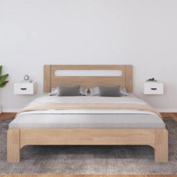 Berkfield Elegant Wall-Mounted Bedside Cabinets 2 Pcs White 40X29.5X22 Cm - thumbnail 2