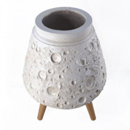 Leaf Moon White Planter With Stand 62Cm X 40Cm - thumbnail 8
