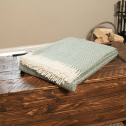 Native Natural Hoop Pattern 100% Wool Blanket - thumbnail 2
