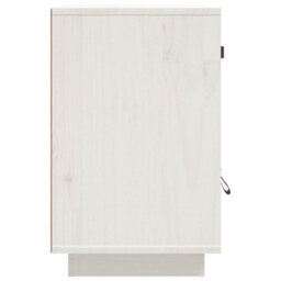 Berkfield Bedside Cabinet White 40X34X55 Cm Solid Wood Pine - thumbnail 6