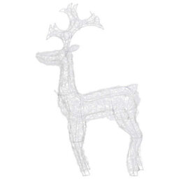 Berkfield Beautiful Reindeer Christmas Decorations 3 Pcs 60X16X100 Cm Acrylic - thumbnail 5