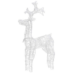 Berkfield Beautiful Reindeer Christmas Decorations 3 Pcs 60X16X100 Cm Acrylic - thumbnail 3