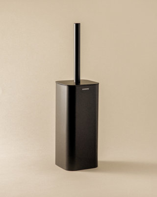 Cosmic Toilet Brush, Stainless Steel, Freestanding, Anti-Corrosion, Matt Black, Nea Collection - image 1