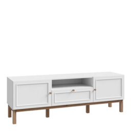 Furniture To Go Wensley 2 Door 1 Drawer Tv Unit In Light Grey And Oak - thumbnail 1