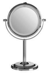 Orsina Cassini Chrome Finish Led Table Mirror - thumbnail 1