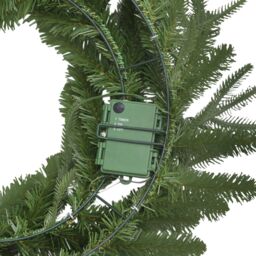 50Cm Fraser Fir Natural Pre-Lit Christmas Wreath - Green - thumbnail 6