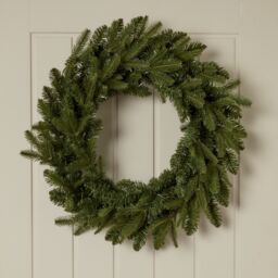 50Cm Fraser Fir Natural Pre-Lit Christmas Wreath - Green - thumbnail 7