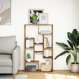 Berkfield Bookcase Old Wood 72X20X120 Cm Engineered Wood - thumbnail 3