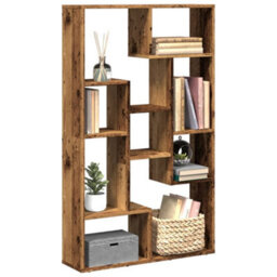 Berkfield Bookcase Old Wood 72X20X120 Cm Engineered Wood - thumbnail 1