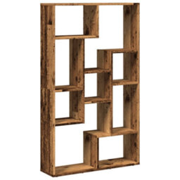 Berkfield Bookcase Old Wood 72X20X120 Cm Engineered Wood - thumbnail 7