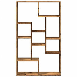 Berkfield Bookcase Old Wood 72X20X120 Cm Engineered Wood - thumbnail 5