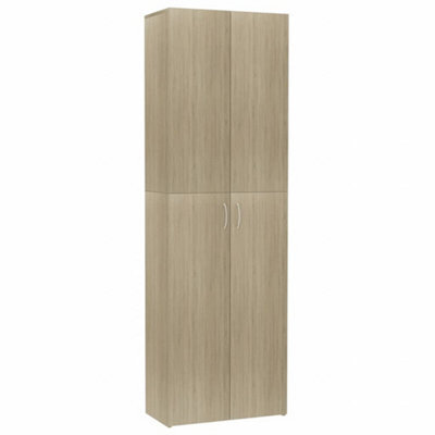 Berkfield Elegant Office Cabinet Sonoma Oak 60X32X190 Cm Engineered Wood - image 1