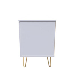 Honshu 2 Door 1 Drawer Wide Tv Unit In White Matt (Ready Assembled) - thumbnail 2