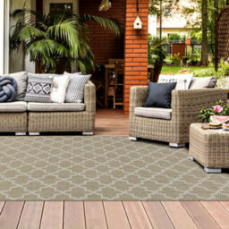 Homeart Outdoor Rugs Easy Cleaning Area Rugs For Balcony,garden,picnic,uv Weather Resistant  Beige Cream, 80 X 150 Cm - thumbnail 3