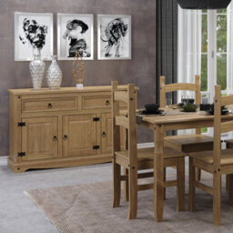 Core Products Corona Small Sideboard, Antique Waxed Pine H80.6Cm X W91.0Cm X D43.0Cm - thumbnail 8