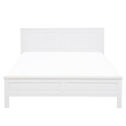 Beliani Bed Pine Wood Olivet 160 X 200 Cm (Eu King Size) White - thumbnail 4