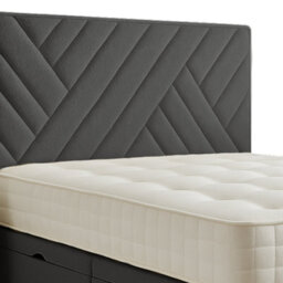 "Urban Textures Luxury 20"" High Monaco Boucle Upholstered Bed Headboard - Grey" - thumbnail 1